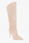 Sophia Webster beige ‘Asha’ heeled knee-high boots