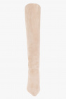 Sophia Webster beige ‘Asha’ heeled knee-high boots