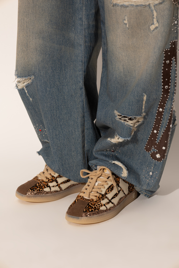 Amiri Sportschuhe ‘Leopard Pacific Bones’