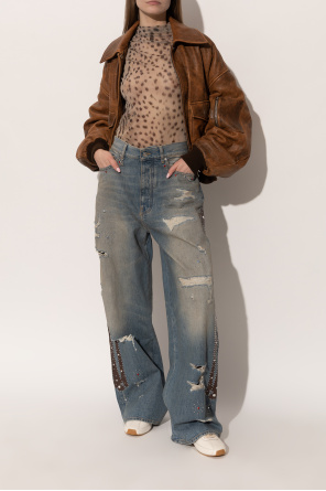 Amiri Sportschuhe „Leopard Pacific Flat“