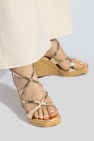 Jimmy Choo GOLD Wedge Sandals 'Ayla 110'