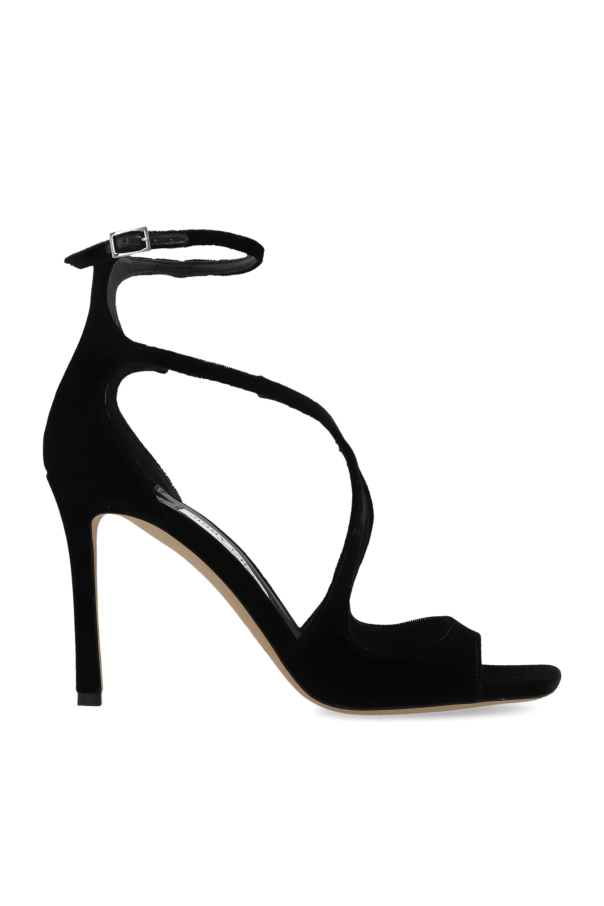 Velvet heeled sandals `Azia` od Jimmy Choo