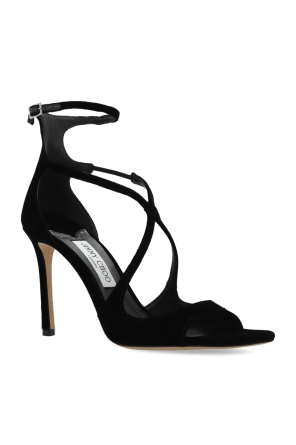 Jimmy Choo Velvet high-heeled sandals 'Azia'