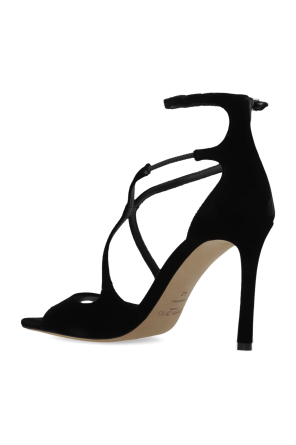 Jimmy Choo Velvet high-heeled sandals 'Azia'