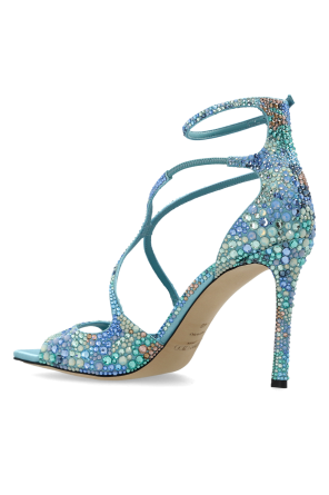Jimmy Choo Satinsandalen mit Absatz „Azia“