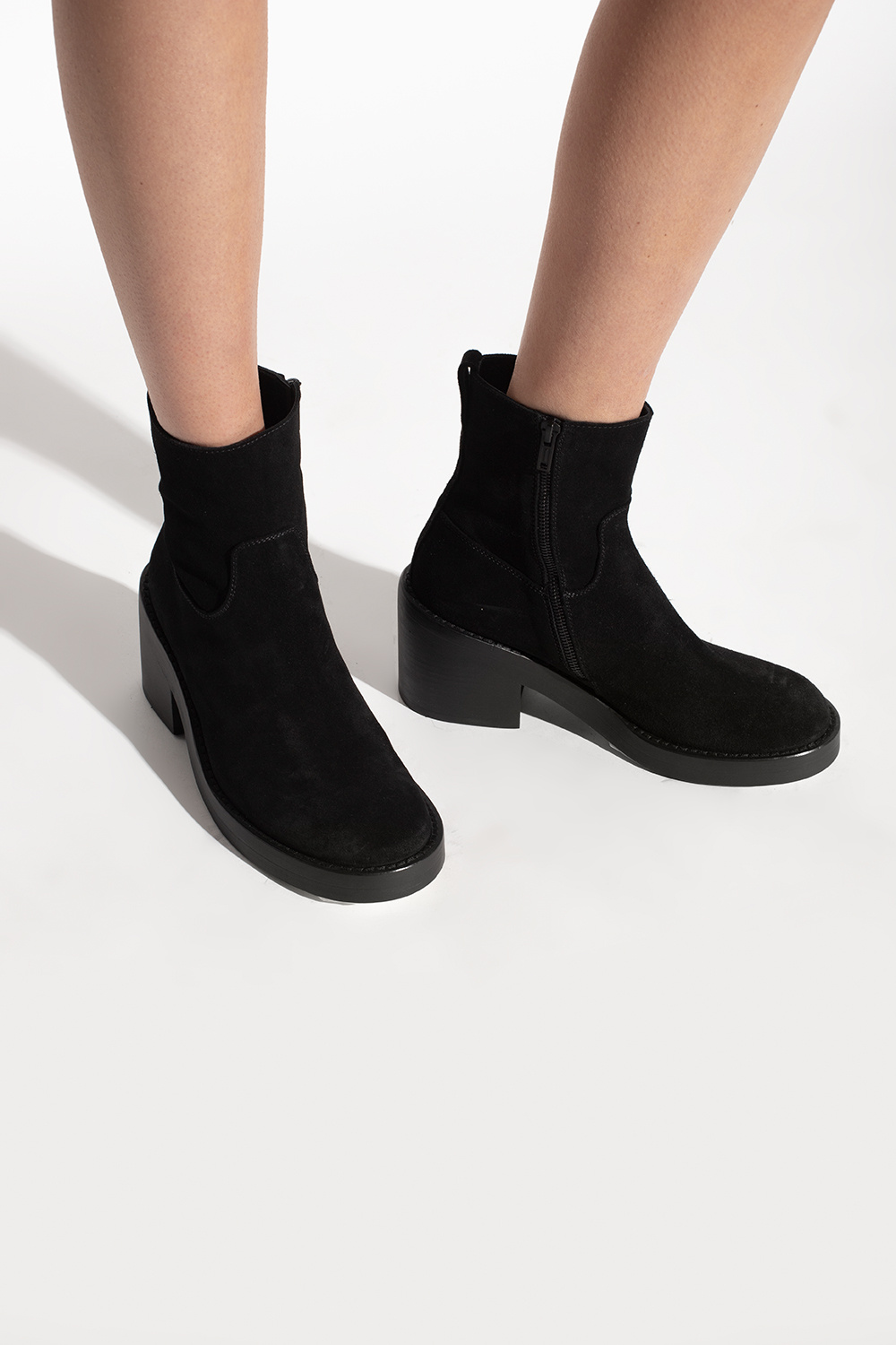 Ann Demeulemeester ‘Noor’ suede ankle boots | Women's Shoes | Vitkac
