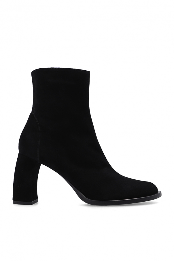 ‘Lisa’ suede heeled ankle boots od Ann Demeulemeester
