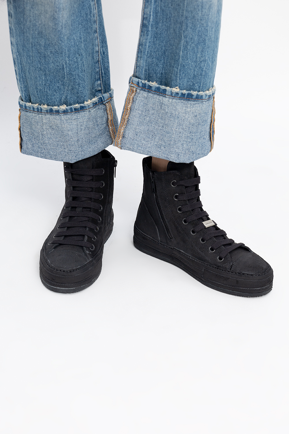 Ann Demeulemeester ‘Raven’ high-top sneakers