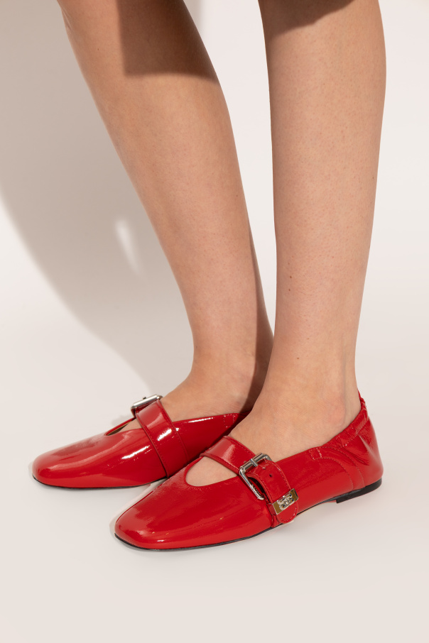 Ganni Ballet flats made of eco-leather