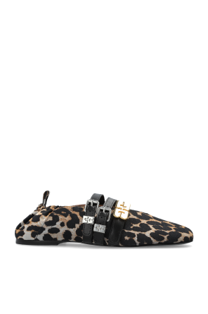 Ballet flats with animal motif