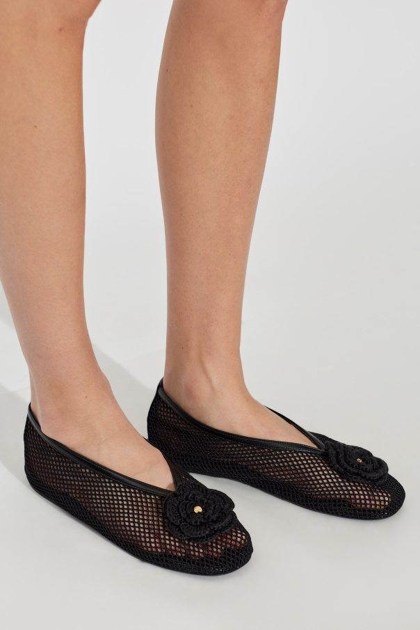 Ganni Ballet flats with appliqué
