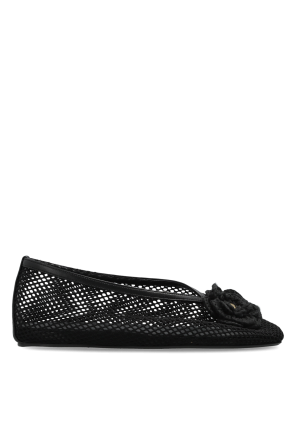 Ballet flats with appliqué