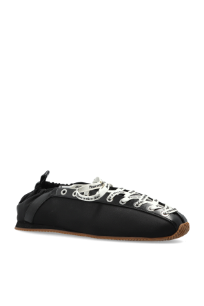 Ganni Lace-up ballerinas