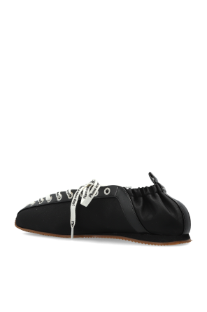 Ganni Lace-up ballerinas