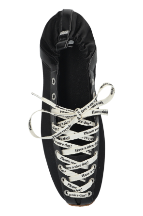Ganni Lace-up ballerinas