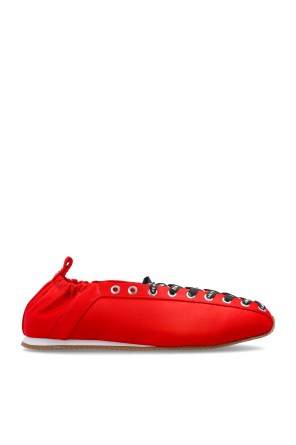Satin sports shoes