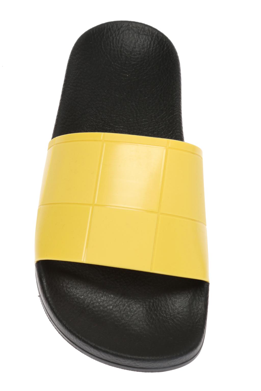 adidas yellow sliders