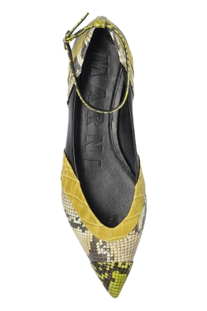 Marni Ballet flats with snake skin motif