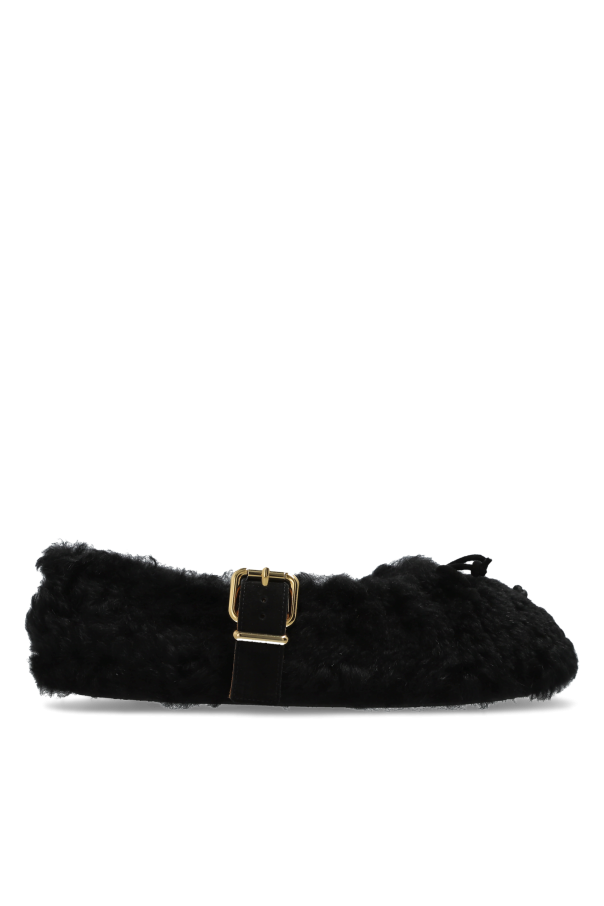 Futrzane ballet flats od Marni