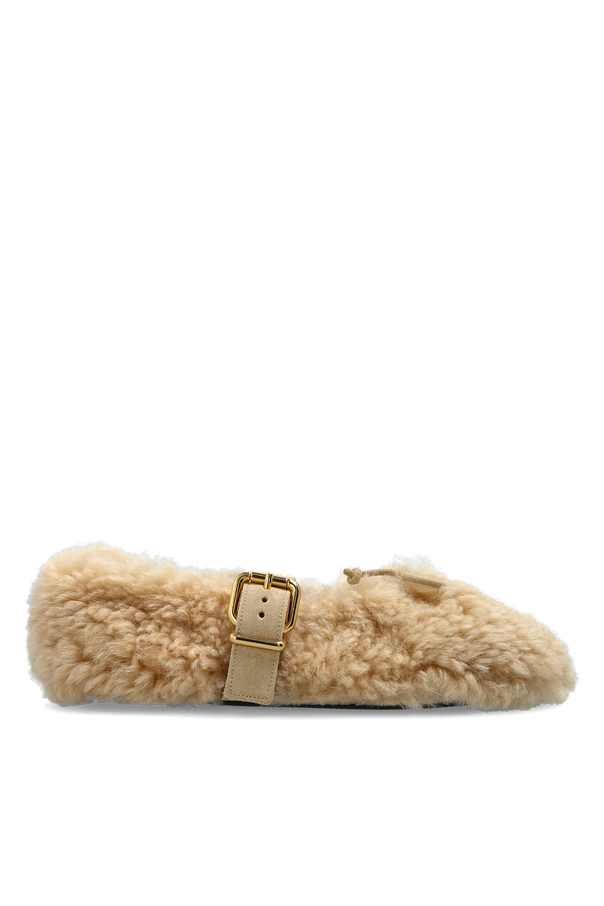 Futrzane ballerinas od Marni