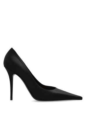 Satin heeled shoes "Barbara"