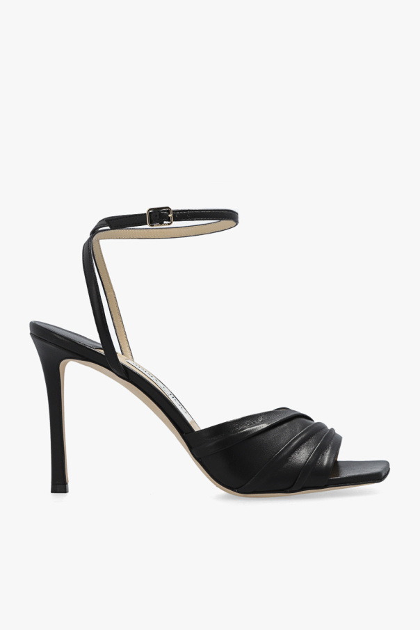 Jimmy Choo ‘Basil’ heeled leather sandals