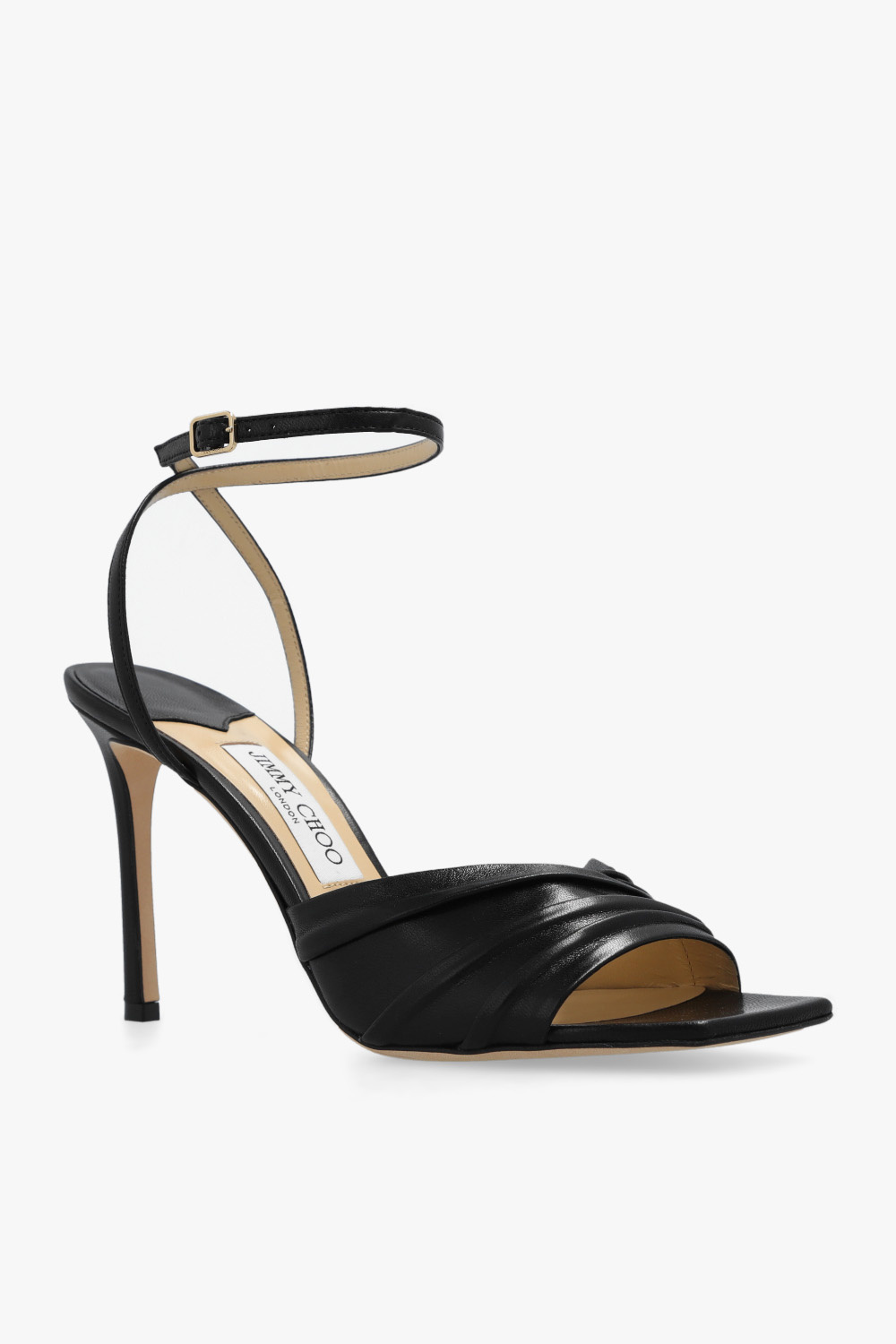 Jimmy Choo ‘Basil’ heeled leather sandals