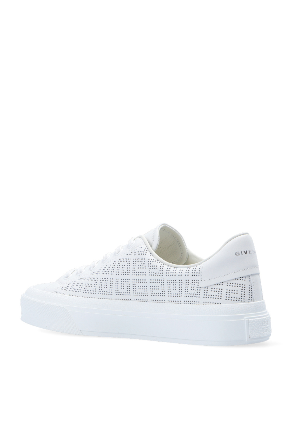 Givenchy City platform leather sneakers - White