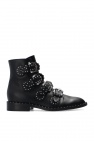 Givenchy BLACK Buckled ankle boots