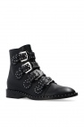 Givenchy BLACK Buckled ankle boots