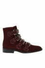 Givenchy BURGUNDY Studded ankle boots