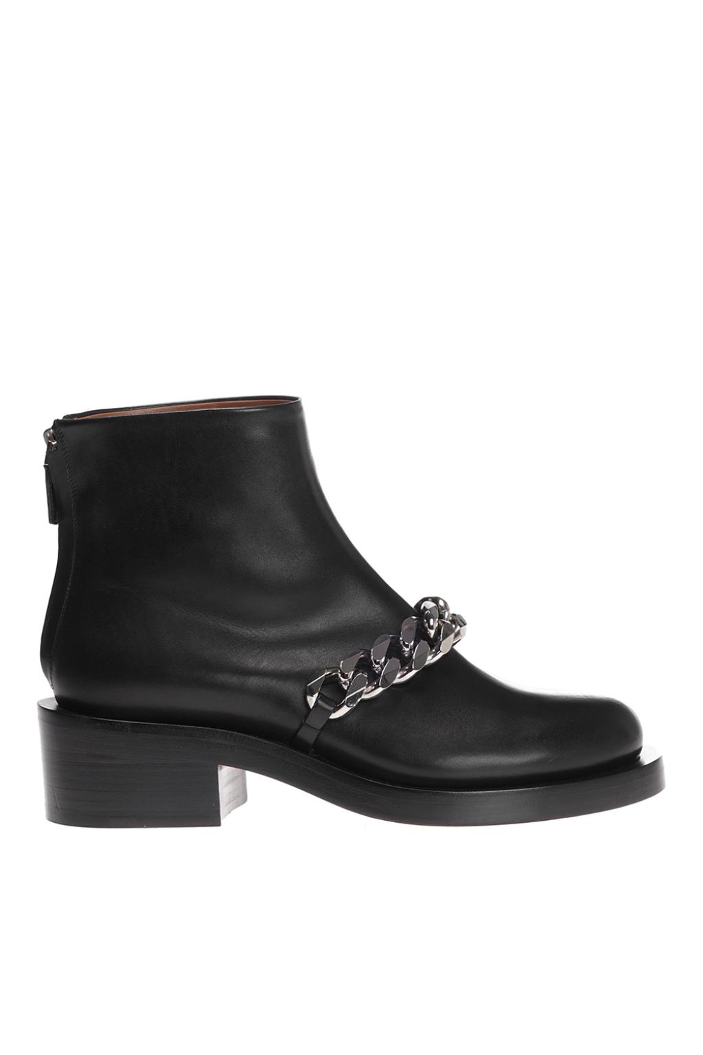 givenchy chain leather ankle boots