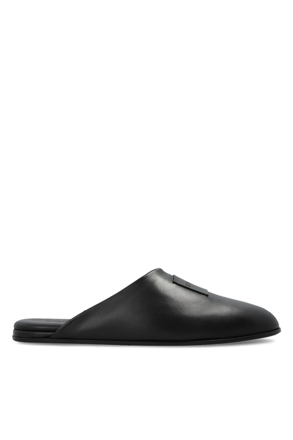 Leather slides with logo od Givenchy