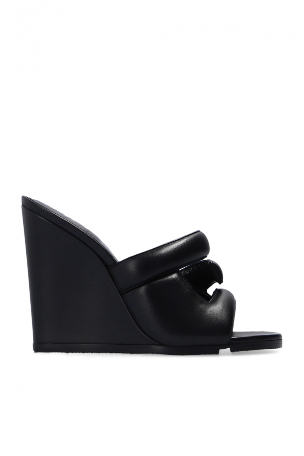 givenchy padlock ‘G’ wedge mules