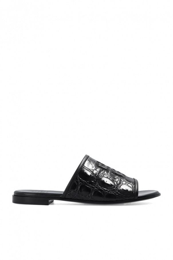 Givenchy Leather slides with logo
