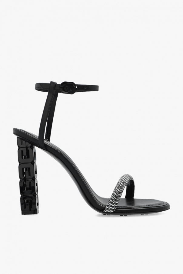 givenchy knit ‘G Cube’ heeled sandals