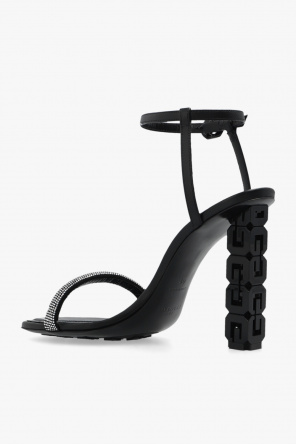 givenchy knit ‘G Cube’ heeled sandals