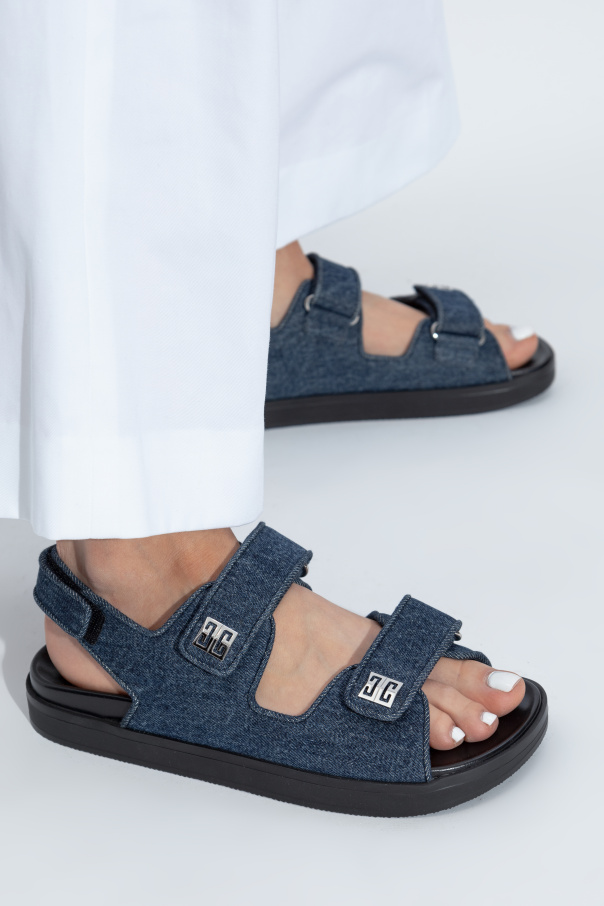 Givenchy Sandały z aplikacją w kształcie logo