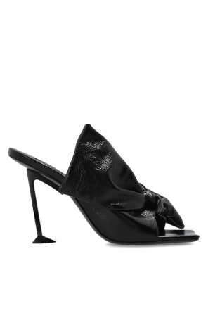 'Boudoir' leather slides