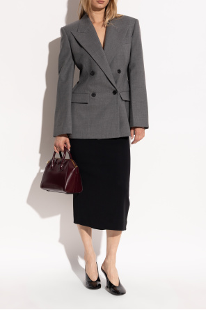 Givenchy Lakierowane klapki na obcasie