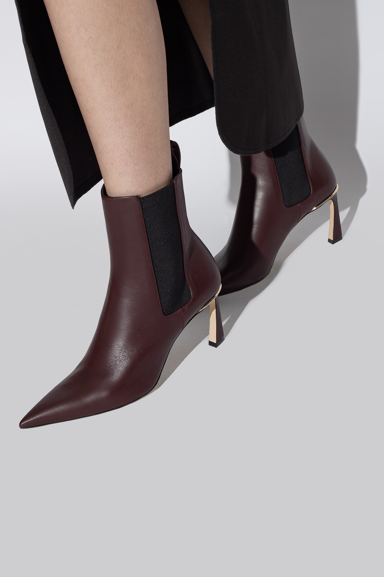 Victoria Beckham JIMMY CHOO MYAN HEELED ANKLE BOOTS