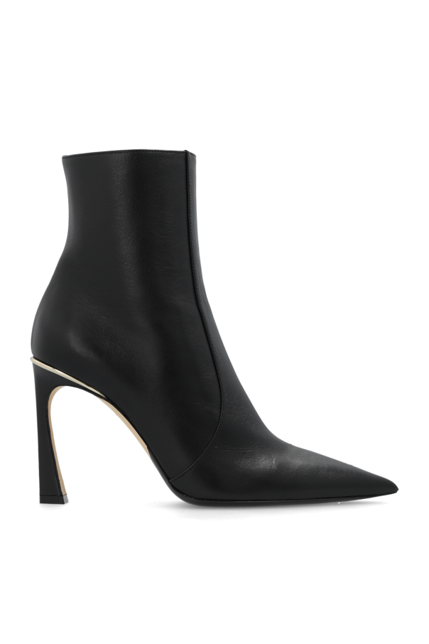 Leather heeled ankle boots od Victoria Beckham