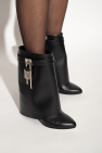 Givenchy BLACK ‘Shark Lock’ wedge ankle boots