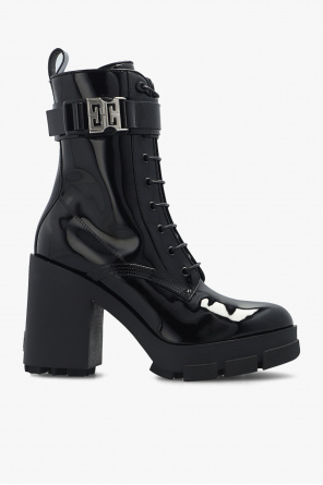 Givenchy pleated calf high boots