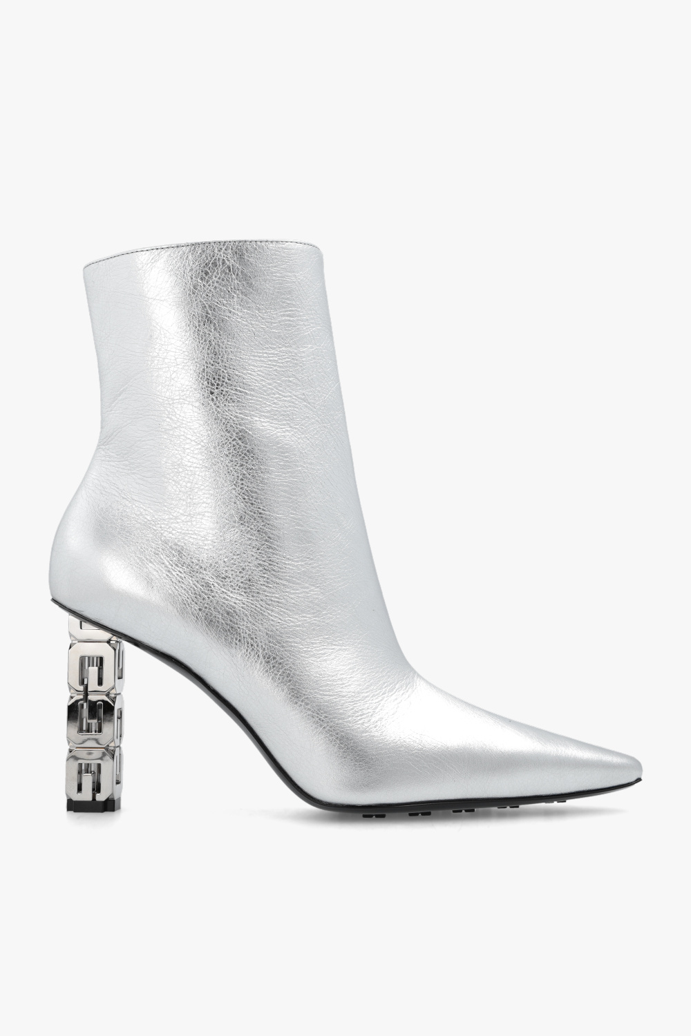 givenchy jeans Leather heeled ankle boots