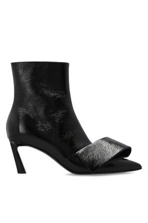 Skórzane botki na obcasie od Givenchy