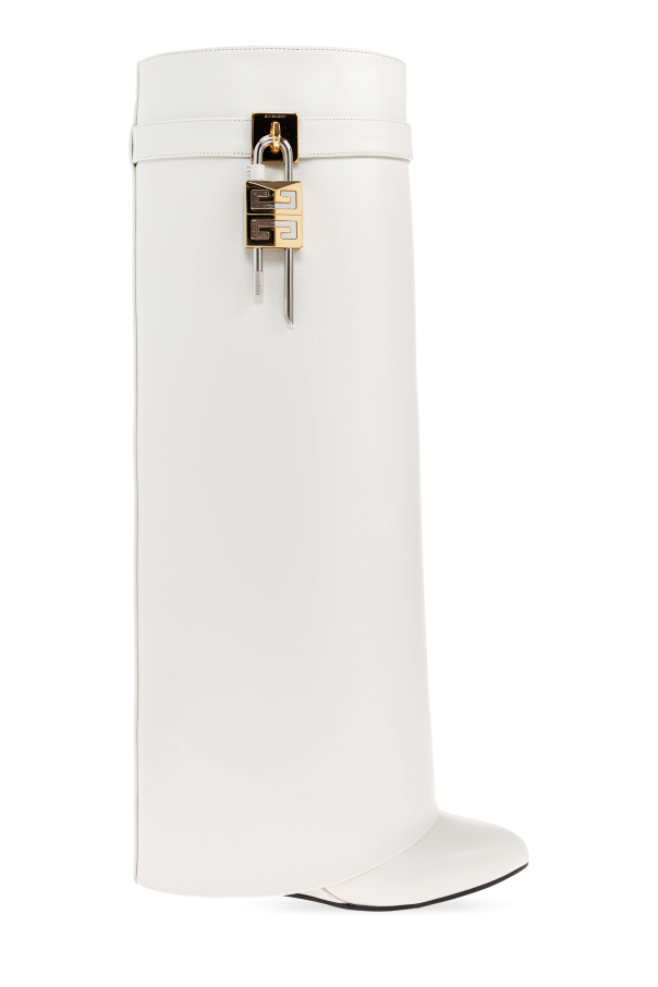 Wedge-heel boots "Shark Lock" od Givenchy