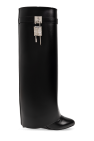Givenchy BLACK ‘Shark Lock’ wedge boots