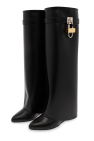 Givenchy BLACK ‘Shark Lock’ wedge boots