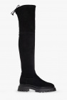 Stuart Weitzman BLACK ‘Bedfordland’ suede boots